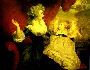 Sir Joshua Reynolds georgiana, duchess of devonshire with her daughter oil painting reproduction